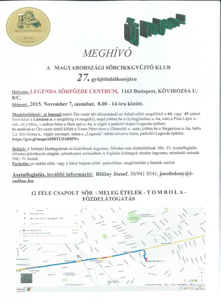 GYŰJTŐ TALÁLKOZÓ 2015.NOVEMBER 7.